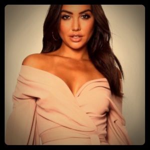 Off the Shoulder Midi Dress